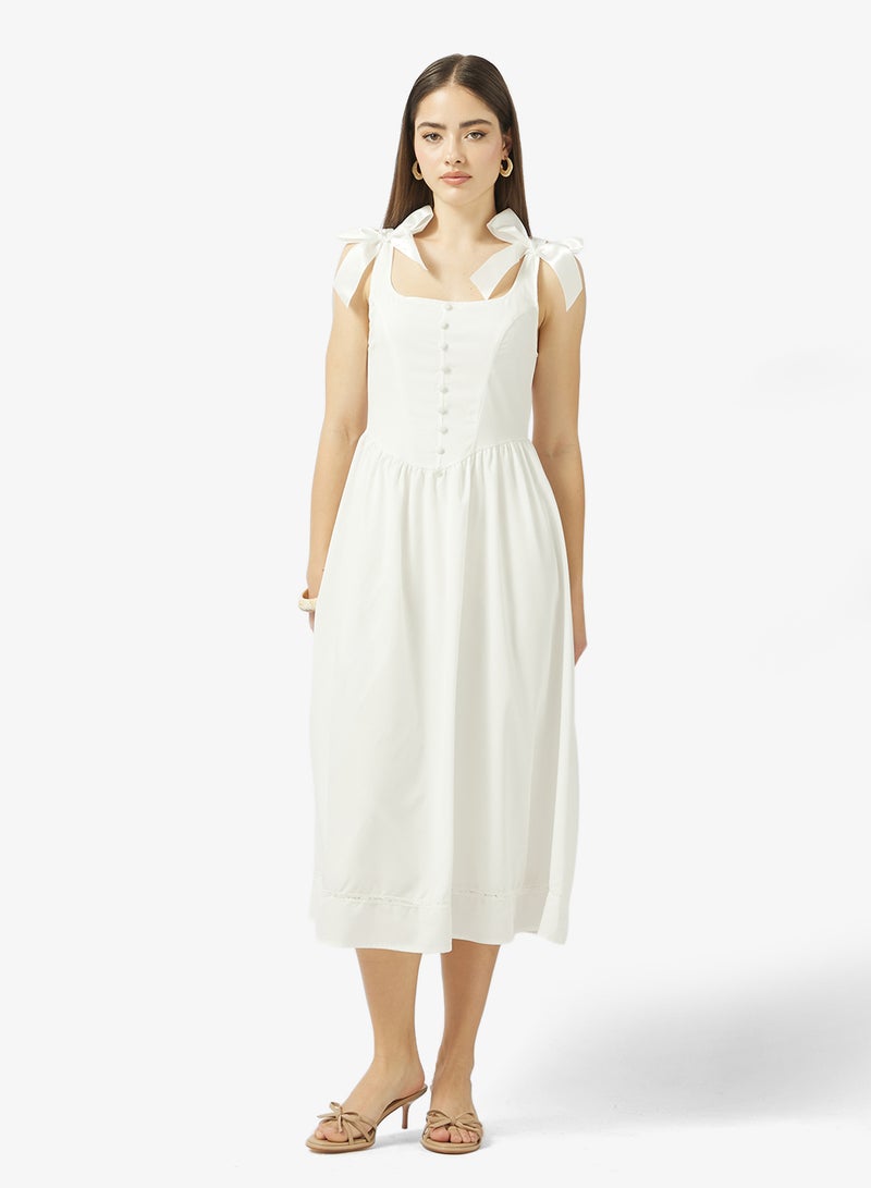 جينجر فستان بتصميم أميرة بياقة قلب وكورسيه - Image 1